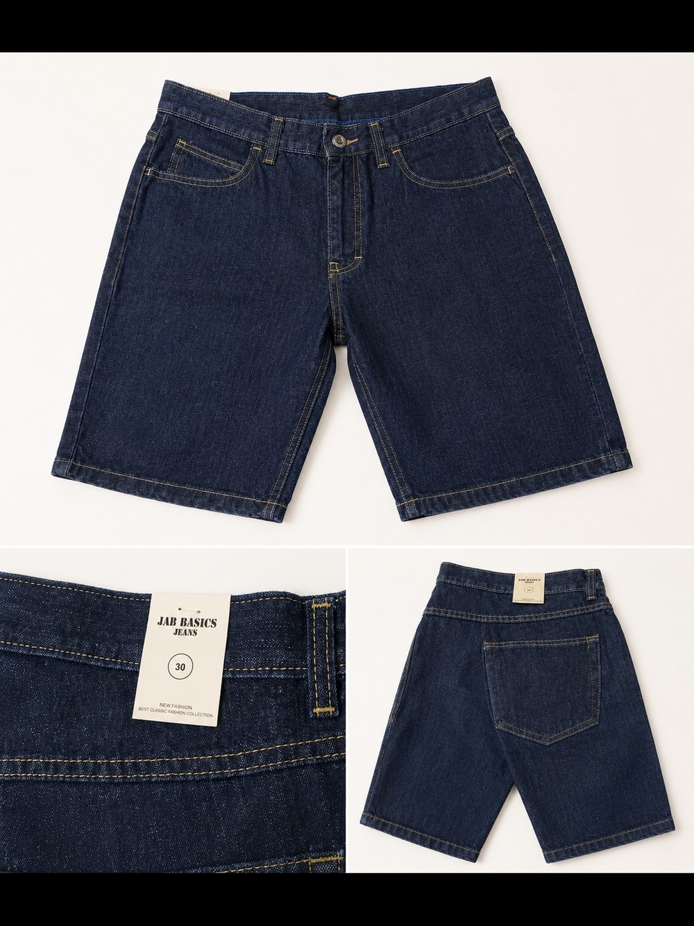 Women's Dark Blue Denim Shorts